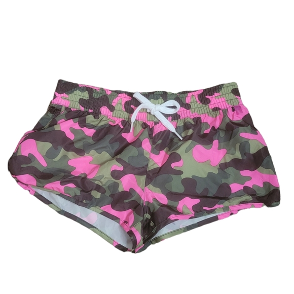 OP Pants - OP small 3-5 pink green camo summer shorts nwot